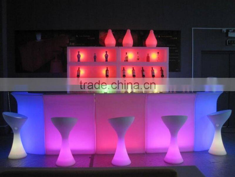LED bar furniture manufacturer wholesale combination LED cocktail wine cabinet for nightclub