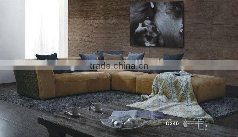 Bisini Modern Design Hotel Lobby Corner Sofa Set (BG90461)