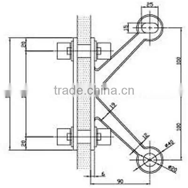 JINXIN low price AISI 316 glass spider system,K types of glass spider fitting in hot selling