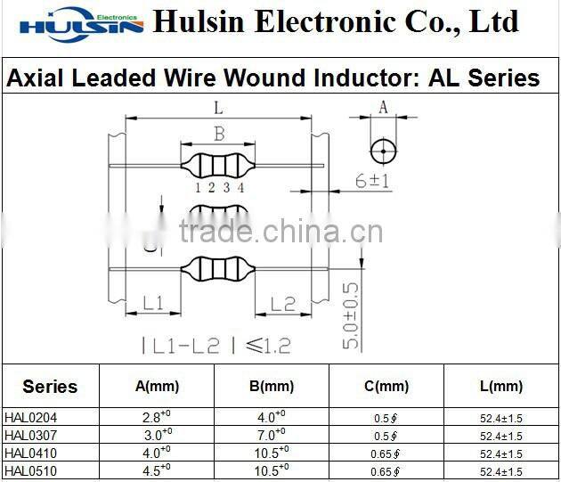 Axial Leaded Wire Wound Inductor