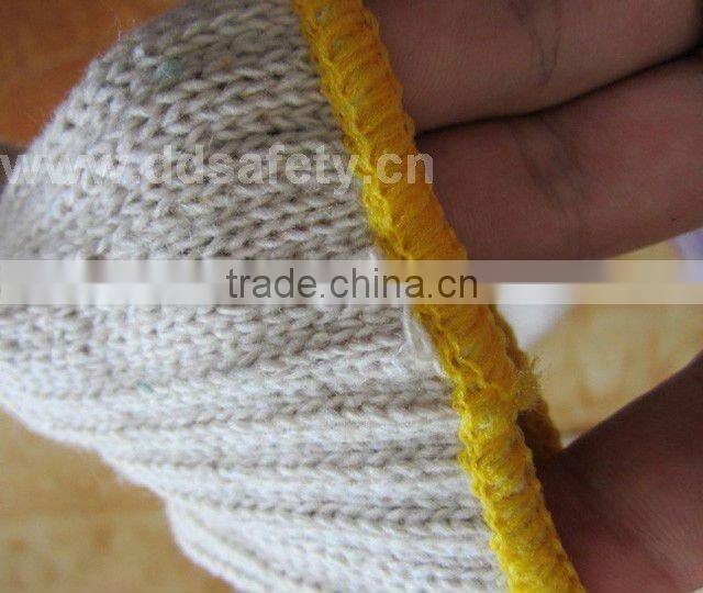 DDSAFETY 2017 Luvas De Algodao 7 Gauge Bleach Cotton Polyester String Knitted Safety Gloves