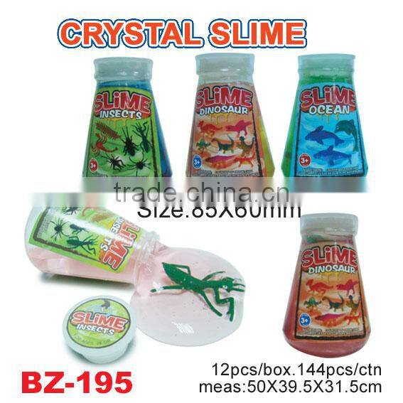 Sell new design glow in dark animals Crystal Slime Toys