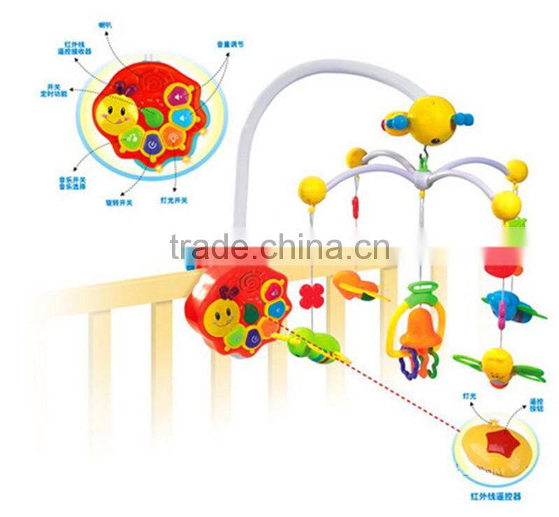plastic healthy colored baby musical hanging bells from china ICTI factory