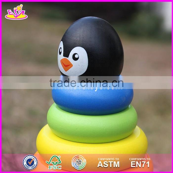 Girl Rainbow Stacker wooden educational toys for toddlers W13D135-S