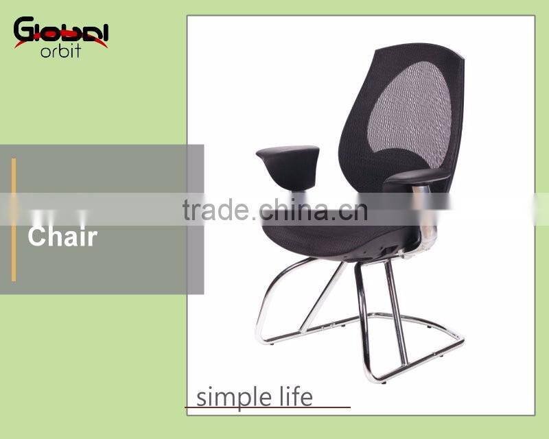High quality armrest office chair, simple design executive mesh chair
