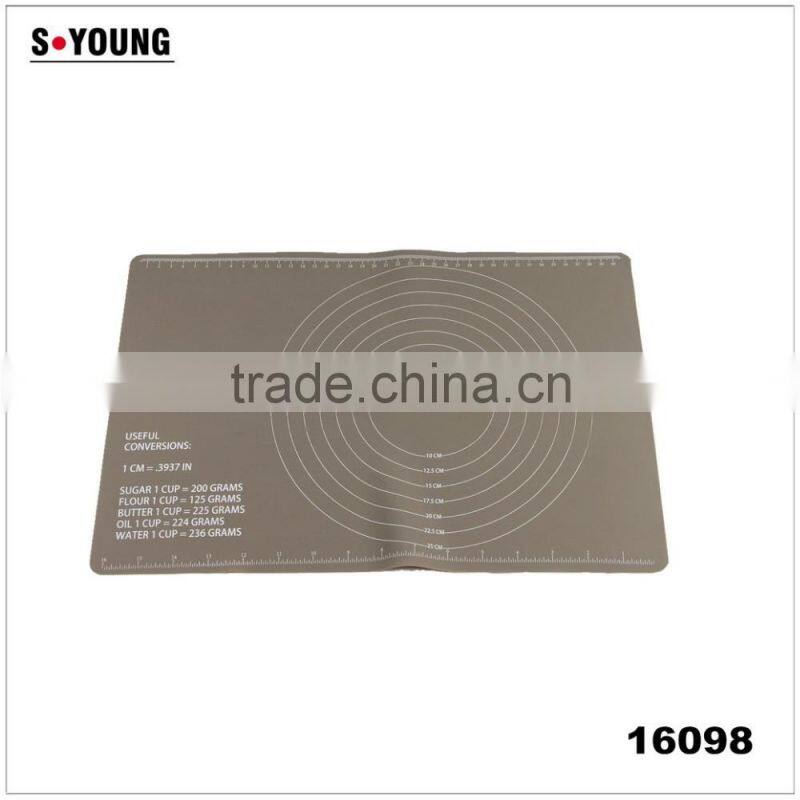 16098 Chef Special,Non Stick,Non Slip Extra Large Silicone Baking Mat for Pastry Rolling with Measurements(40x60cm)