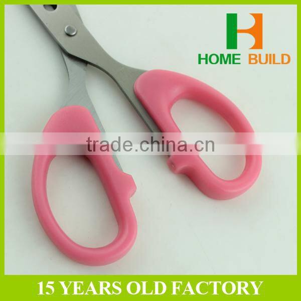 Factory price HB-S7004 Soft Grip TPR Plastic Handle Scissors from China