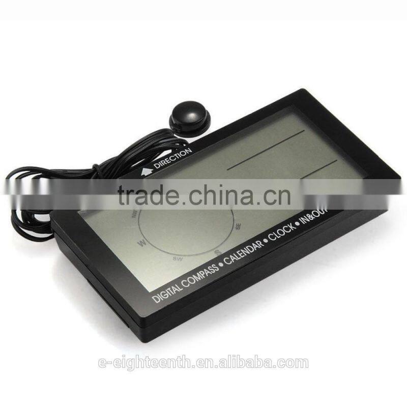 2016 in-Car Digital Compass 4.6" LCD Display Blue LED with Clock Thermometer Calendar