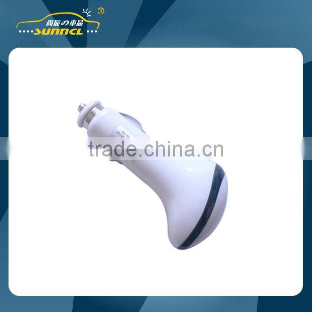 2015 CE Approval White Car Charger USB Adapter Plug for Apple and Android Devices