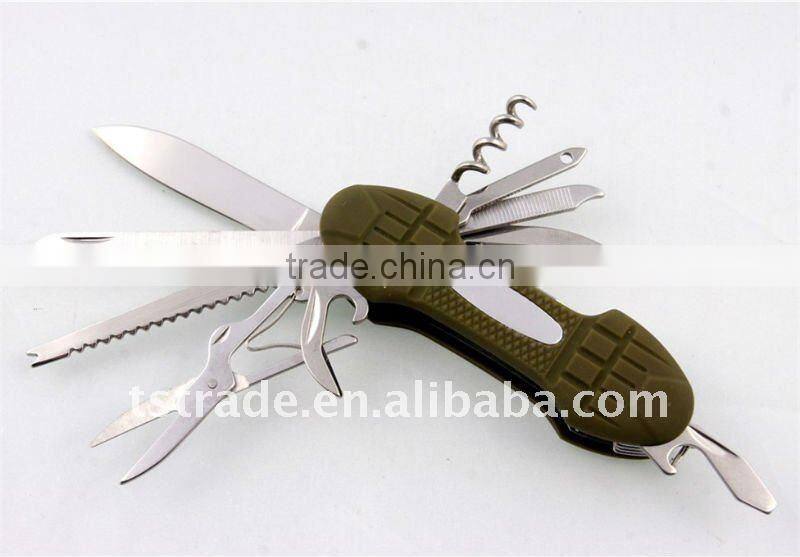 2014 "STOCK" Pocket stainless steel multi function folding strider knife KF5011PR