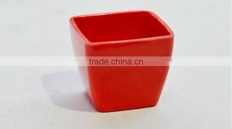 square office table plastic flower pot