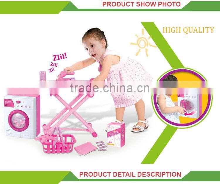 Hot sale indoor pretend play plastic kids toy washing machine
