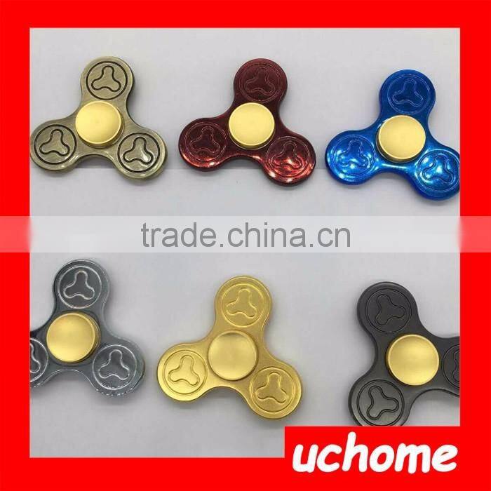 UCHOME Tri-Spinner Fidget Toy EDC HandSpinner Anti Stress Reliever And ADAD Hand Spinners With Box