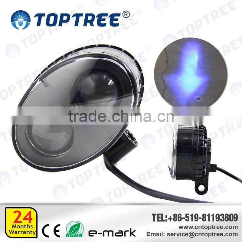 6W LED Spot Forklift Truck Blue Warning Lamp Safety Working Light110V IP68