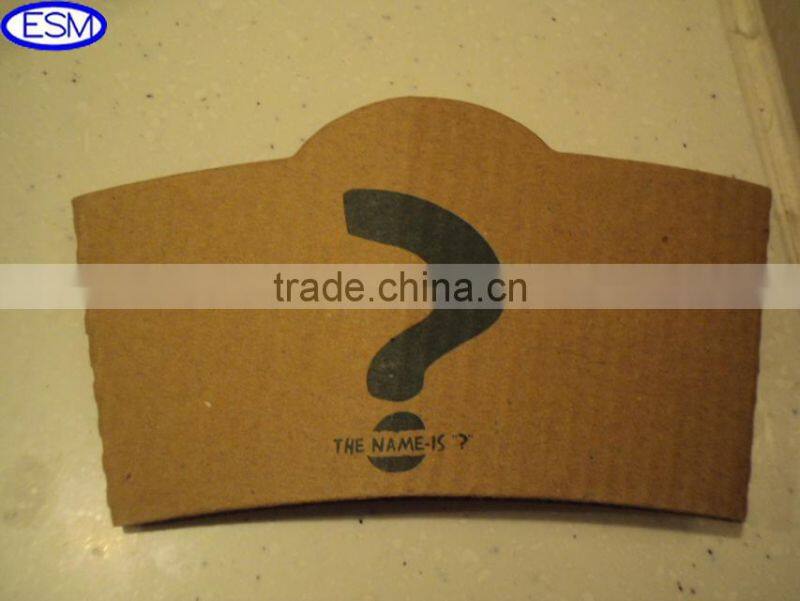 Hot Cup 12 oz WHITE and Kraft brown kraft paper coffee cup sleeve