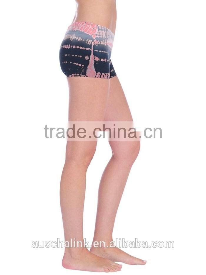 new style wholesale lady custom print booty shorts OEM service