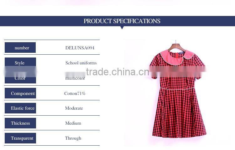 Fashion Design Beautiful Dress School Uniform For Girls