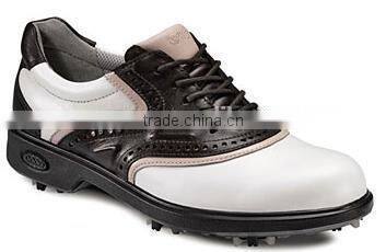 men genuine leather golf shoes with spike for business, cheap name brand shoes wholesale in china