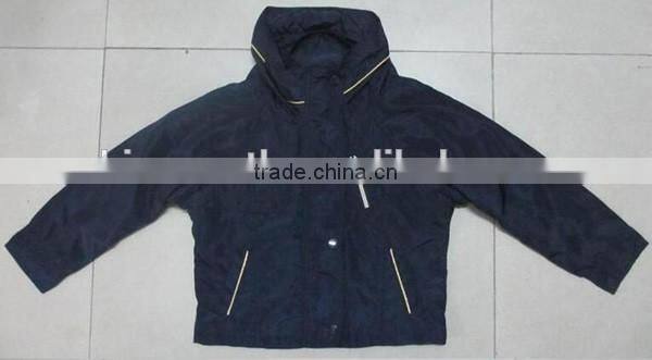 kids polyester interwoven kids winter coat stock lots