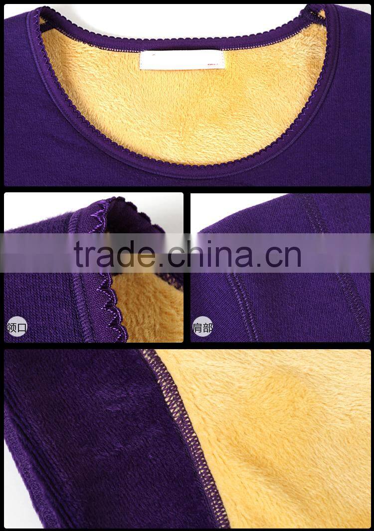 Top Brand High Quality Winter Warm Wool Thermal Underwear Set Men And Ladies Long Johns