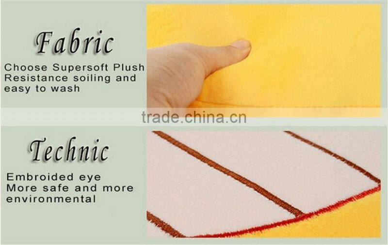 2016 Best selling high quality plush monkey emoji pillow