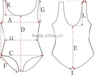 digital print one piece monokini swimwear