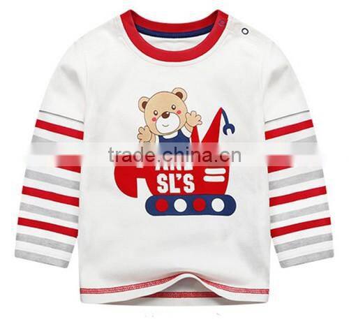 New product 2017 good quality China Professional factory children custom long sleeve t-shirt