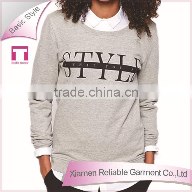 Sublimation long sleeve women printed hoodies