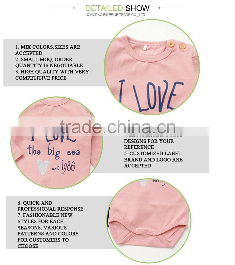 Expensive Sublimation Baby Clothes Print Long Sleeve Newborn Baby Romper