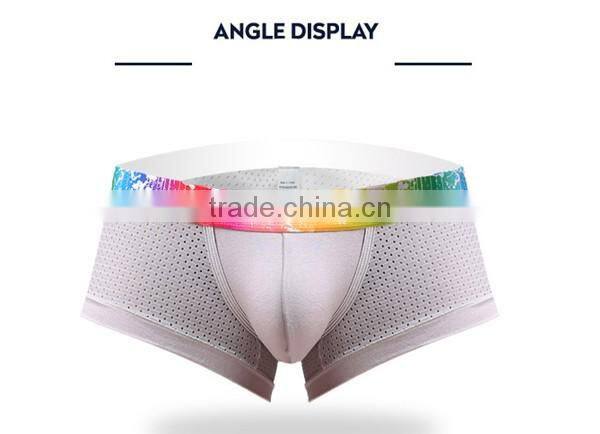 Best Selling Retail Mens Underwear Boxers With Breathable Holes Cueca Boxer Men Print Boxer Shorts