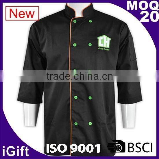 FAMA certificate factory iron chef jacket chef clothing canada double breasted chef coat