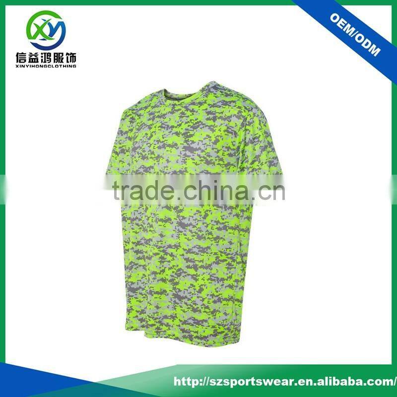 High quality sublimation printing polyester unisex sport custom t-shirt