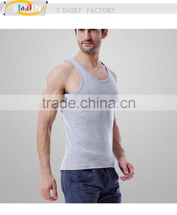 custom 100% cotton blank tank top gym tank top manufacturer