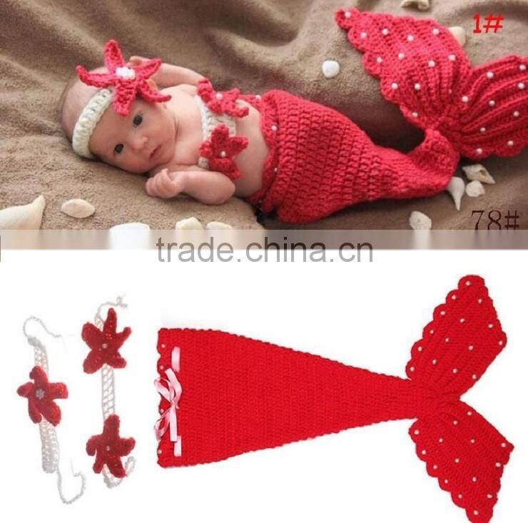 Newborn Costume baby hat Short Set handmade Knit crochet photography props 2 pcs outfits