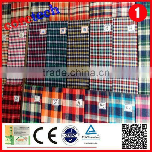 Hot sale comfortable cvc yarn dyed fabric factory