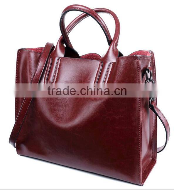 china supplier high quality private label designer women genuine leather handbags