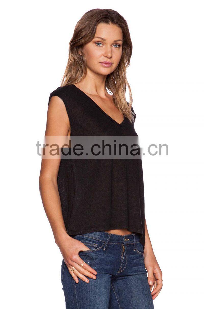 slub knit muscle tank top wholesale