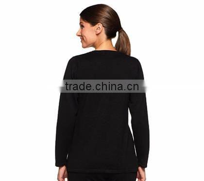 Women Black Sweater Christmas Trees Pattern Christmas Jumper Sweater