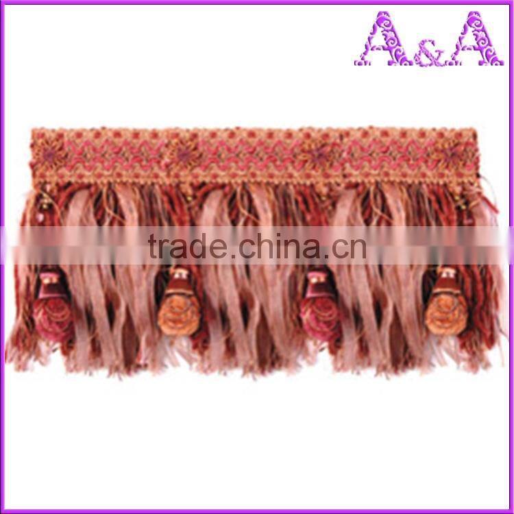 Expo International Yard Chainette Fringe Trim, 2-Inch,Yellow