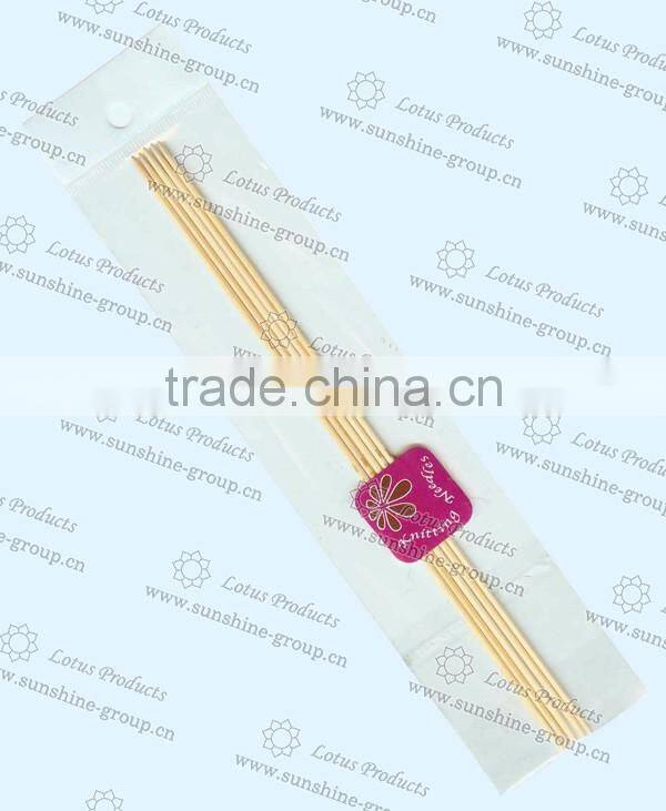 Bamboo Sock Knitting Needle Double Point Knitting Needle With Blister Card