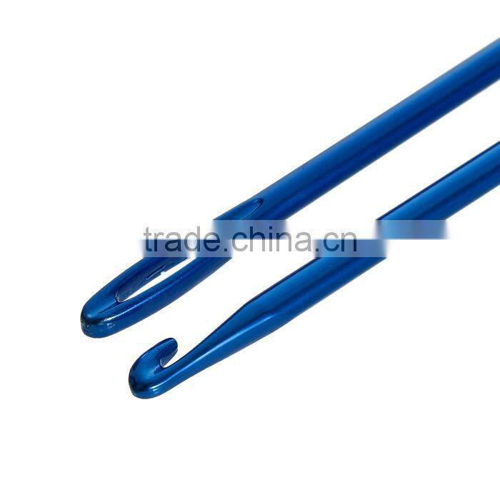5.8mm Aluminum Crochet Hooks Deep Blue 16.5cm(6 4/8") long, 1 Piece