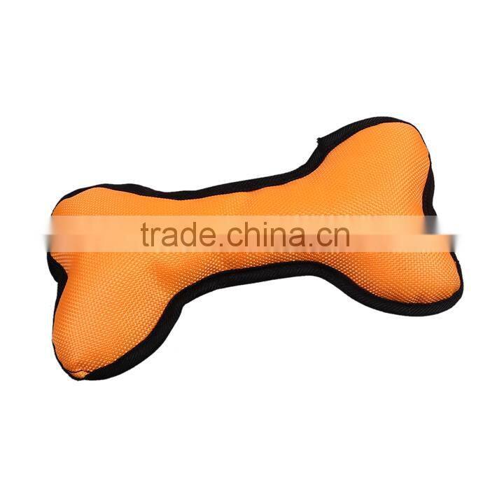 Oxford Fabric Giggle Ball Training Chew Sound Activity Squeaky Toy Bone Red Orange