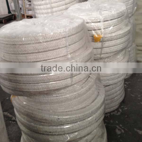 Hot Sale ceramic fiber braided square packing for mechanical sealing