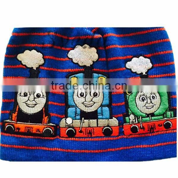 Thomas embroidered knitted cap Children Hat Lovely Cartoon knitted beanie hat wholesale price