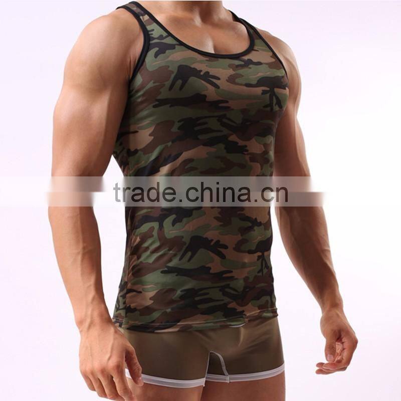 2016 Newly Young Printed men Comfort GYM Sport Vest 06