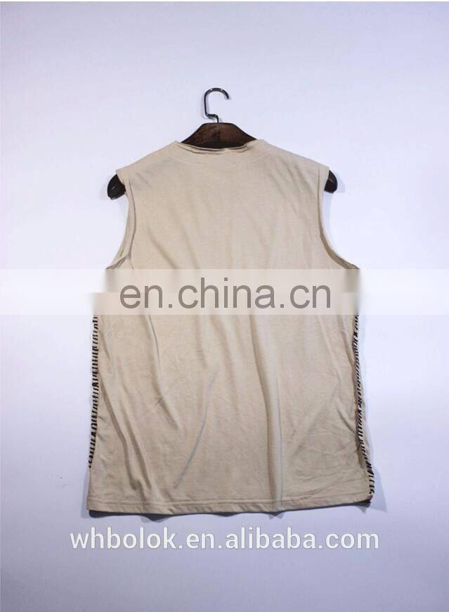 Mens cotton vest breathable summer sleeveless vest for men