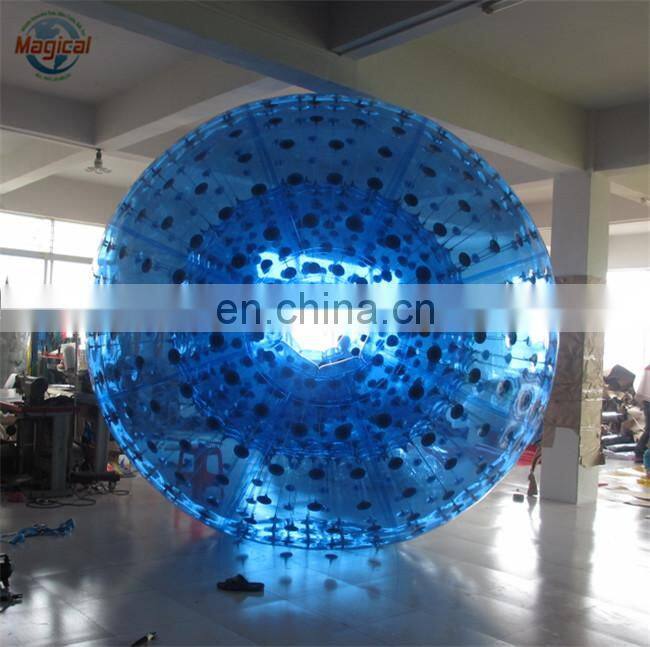 Human Size Inflatable Rolling Ball On Grass