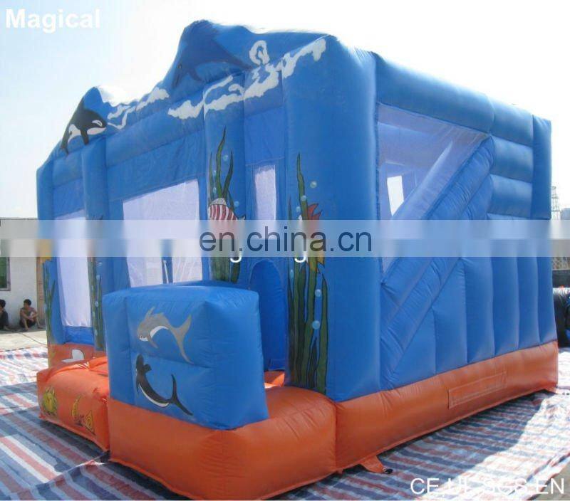 Attractive Sea World Printing Inflatable Bouncer Price