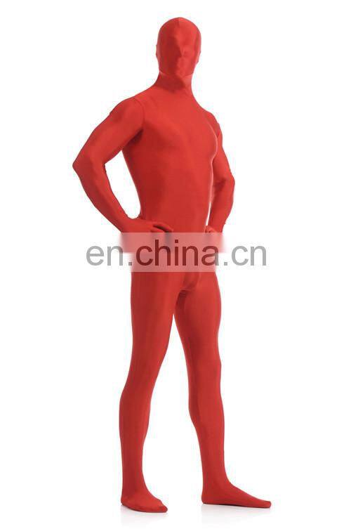 Plain Color Morph Zentai Suit Red Colour
