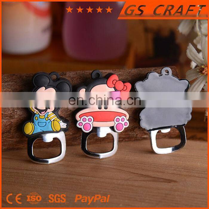 New original cheap custom bottle opener fridge magnet